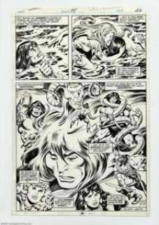 John Buscema and Ernie Chan - Original art for Conan the Barbarian #98, page 26 (Marvel, 1979). Conan’s life - | Heritage