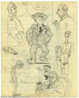 Robert Crumb - Original Sketches "Apprentice Teacher" (undated, early ’60s). This two-sided sketchbook - | Heritage