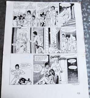 Renaud | Planche originale Ã  l’encre de Chine  - Aymone  - Les exilés du temps  - (1997) | Catawiki