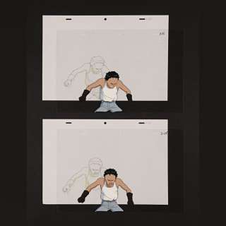 7. Two Original Tetsuo Shima Hand-Painted Animation Cels with Drawings, 1988 ### AKIRA (1988)