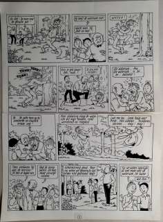 Vandersteen, Willy | Originele pagina (p.10)  - Suske en Wiske  - De wervelende waterzak  - (1988) | Catawiki