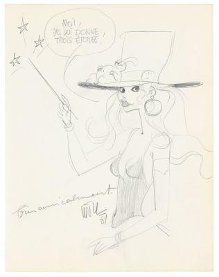 Will | Lot 098 - Isabelle, illustration à la mine de plomb… | AZ auction