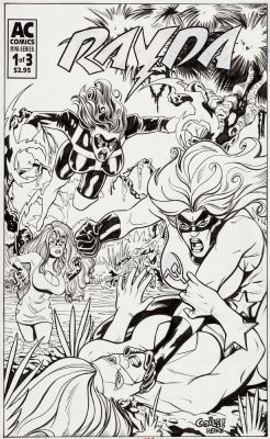 Eric Coile, Mark Heike | Femforce #110 Cover Original Art (Ac Comics, 1999) | ComicArtFans Classifieds
