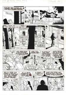 Planche originale 14 de Tif et Tondu tome 43 Les Vieilles Dames aux cent maisons par Alain SIKORSKI