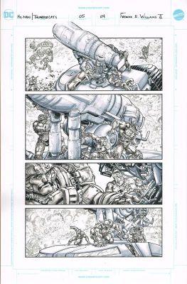Freddie E. Williams II | HeMan/ ThunderCats (Issue #5 Page 04) 11 x 17 | Freddie E. Williams II