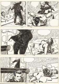 Lot 40 - MILO MANARA LE DÉCLIC Le Déclic 2 (T.2), Albin Michel 1991 Planche originale n° 38,...