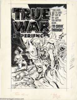 Al Avison - Original Cover Art for True War Experiences #3 (Harvey, 1952). The penultimate issue of this - | Heritage