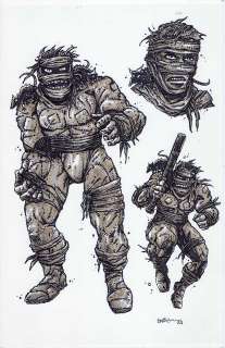 Kevin Eastman | Neca Rat King Original Art For Mirage Studios Inspired Collectibles Line | Kevin Eastman