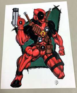 Deadpool, Nice mixed media piece by New England… | Superworld Comics