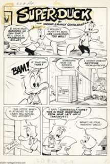 Bill Vigoda (attributed) - Original Art for Super Duck Comics #80, Group of 8 pages (Archie, 1958). This lot - | Heritage