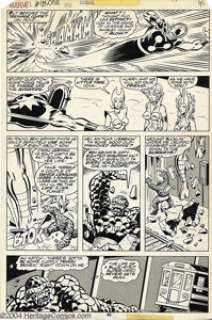 Sal Buscema and Frank Giacoia - Marvel Two-In-One Annual #3, page 45 Original Art (Marvel, 1978). Mount Fuji pops - | Heritage