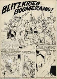 Arturo Cazeneuve (attributed) - War Victory Adventures #2 Group of 6 Pages Original Art (Harvey, 1943). This lot - | Heritage