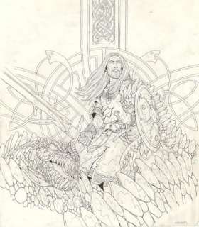 Jérôme Lereculey - n et b - Gwalchmei le héros - Arthur