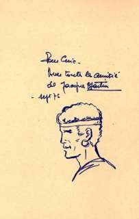 MARTIN Jacques Alix Superbe dédicace ancienne représentant Arbaces dans l’album... | Vermot et Associés