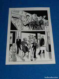 (BP1) DIBUJO ORIGINAL DE JOSE ANTONIO HUESCAR , SIN FIRMAR , LA CORRIDA 24‘5 X 17 CM, BUEN ESTADO