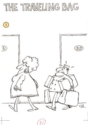 Sergio Aragonés | The Traveling Bag | Galerie Laqua