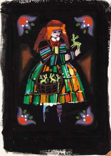 Zbigniew Rychlicki (1922 - 1989) | Zbigniew Rychlicki | Dziewczyna, projekt kartki świątecznej | Desa Unicum