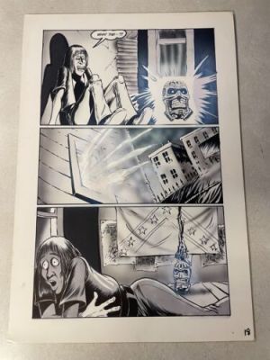 WARLOCK 5 #14 original comic art BARRY BLAIR 1988 WICKED GLOWING ROBOT HEAD | eBay US (Buy It Now)