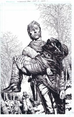 Walking Dead Deluxe #10 original cover art by DAVID FINCH (2021) Image Skybound | eBay US