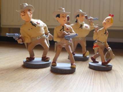 Vandersteen, Willy - 4 beeldjes Het Stripmysterie - SW201 t/m SW204 - Suske & Wiske + Lambik & Jerom - De Texasrakkers (2003/2004) | Catawiki