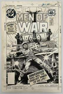 1979 Men of War #15 Cover Art, Joe Kubert | Weiss Auctions