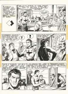 Ferri Gallieno, original plate, 3 strips for Zagor, "Ombre" - (1966) | Catawiki