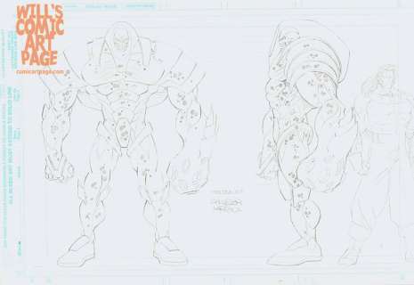 Salvador Larocca - Toy Biz X-Men: Age of Apocalypse ‘Holocaust‘ Toy Box Art Designs (Toy Biz, 1995)