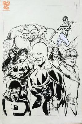 Phil Jimenez - Avengers 4 [Alpha Flight Fan Expo Canada] Variant Cover (Marvel, 2010)