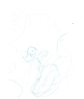 Dave Bullock 2 LOT Hand-Drawn Comic Illustrations for Covers and Book DC L17 | Charles Scott Gallery