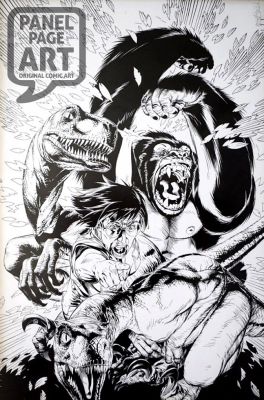 Michael Golden | Jurassic Park: Raptors Hijack 1 Cover | Panel Page Art