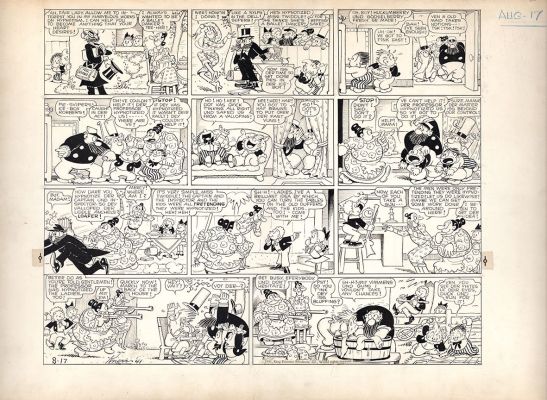 Harold Knerr | The Katzenjammer Kids 8/17/41 Sunday | Graphic Collectibles