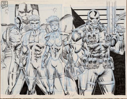 Rob Liefeld | Youngblood 1 Dps - Deluxe Edition | Panel Page Art
