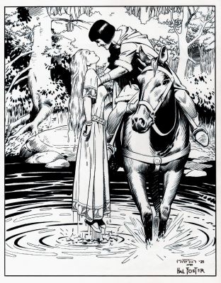 Gary Martin | Prince Valiant Hal Foster Panel Recreation | Romitaman