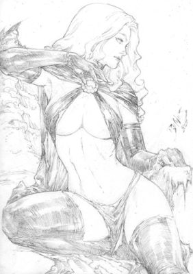 Ed Benes | Goblin Queen - 09"x12" Pencil | Ed Benes