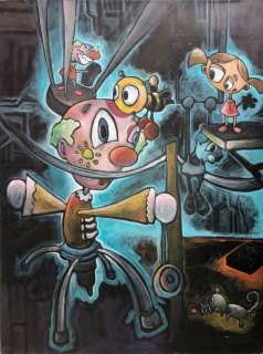 Original Surreal Sci-Fi Pulp Comic Illustration Painting | misc / divers