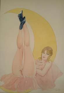 Frollo, Leone - Original drawing â€œSelen pin-upâ€ | Catawiki