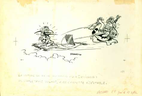 TABARY Jean La voiture de leur rêve Iznogoud Illustration publiée dans Record 58 en [...] | Vermot et Associés