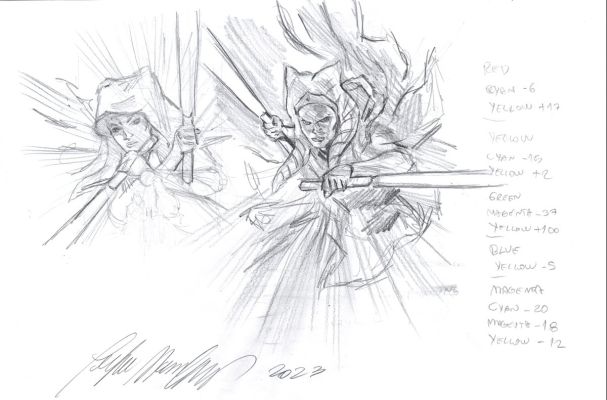 Felipe Massafera | Mandalorian #5 Cover Prelim with 2 Versions (Sexy Babe!) | Romitaman