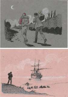 Manara, Milo - 2x original illustrations for "Il Trombettiere" (2011) | Catawiki