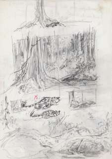 André Franquin (1924-1997) | Le Bébé du bout du monde - études recto/verso, 1988 | Fauve Paris