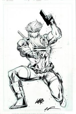 Rob Liefeld | Grifter #0 Cover (Great Action Cover!) 2012 | Romitaman