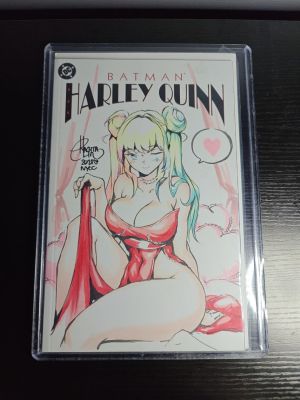 Harley Quinn Sketch Cover by Rachta Lin | Raremarq (Buy It Now)