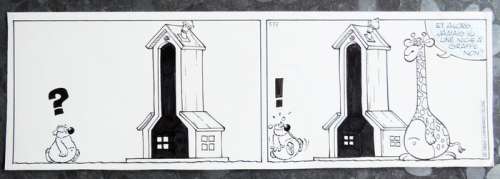 Dupa - Strip original Ã  l’encre de Chine - Cubitus - (1990) | Catawiki