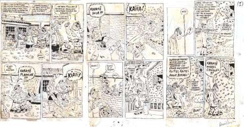 Vuillemin Philippe | Gag complet en 3 planches publié dans l’ECHO DES SAVANES | Galerie Napoléon