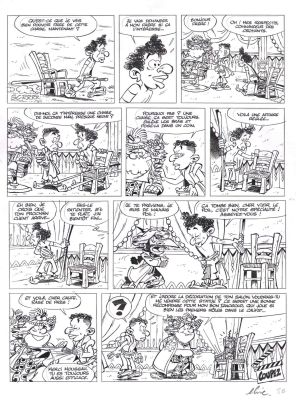 Elric | Planche originale 8 Iznogoud Le trÃ´ne enchantÃ© album Des bougies pour Iznogoud | Galerie Napoléon