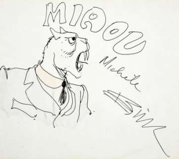 Bilal | DESSIN-DÉDICACE. Feutre sur papier. Adressée Ã  Michèle... | Coutau Bégarie