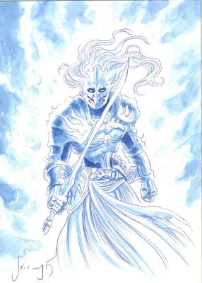 Jeremy | Illustration couleur du spectre de l’Aurora Crux , personnage de VESPER par JEREMY | Galerie Napoléon