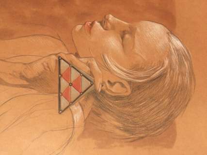 Liberatore, Tanino - Grand dessin original - Pin-up couleur | Catawiki