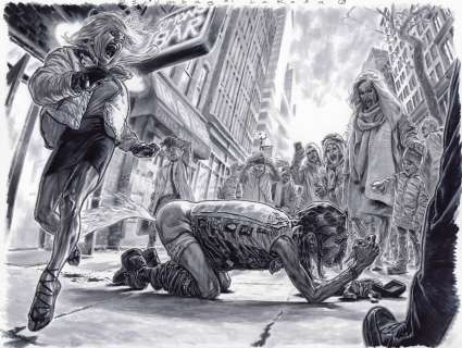 Lewis LaRosa - The Scumbag #1 6-7 Double page spread