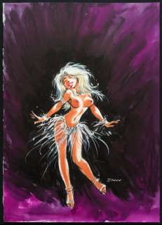Dany - Aquarelle originale - Danseuse blonde | Catawiki
